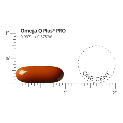 Omega Q Plus PRO 90 Cápsulas Soporte Cardíaco Con 200 Mg Coq10 Y Resveratrol
