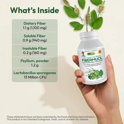 Cápsulas De Polvo De Cáscara De Psyllium 1000 Mg Para Digestión Saludable Y Regularidad
