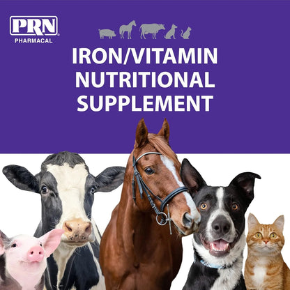 Suplemento Liquido De Hierro Y Vitaminas Para Mascotas PRN Pharmacal Liqui Tonic 4X Sabor Higado 2 Oz