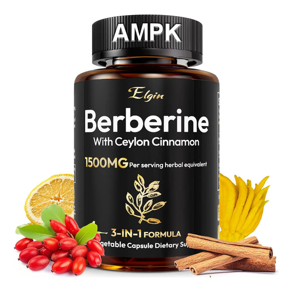 Berberina Liposomal 1500 Mg Con Canela De Ceilán Soporte Metabólico Premium Vegano