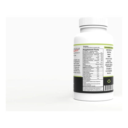 Purvana Max Cápsulas De Biotina 5000 Mcg Para Cabello Piel Y Uñas Con Raíz De Fo-Ti