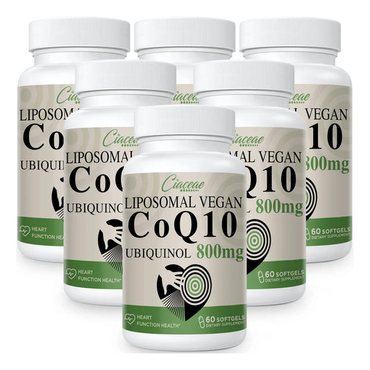 Liposomal CoQ10 800mg Ubiquinol Cápsulas Blandas Máxima Absorción Antioxidante Y Energía