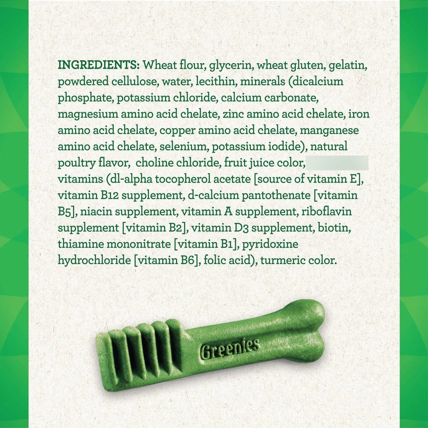 Golosinas Masticables Naturales GREENIES Para Cuidado Dental Y Control De Peso En Perros