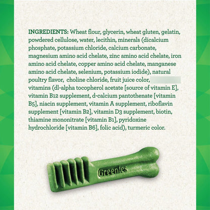 Golosinas Masticables Naturales GREENIES Para Cuidado Dental Y Control De Peso En Perros