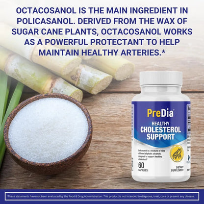 Policosanol 20 Mg 60 Capsulas Reduce Colesterol Naturalmente