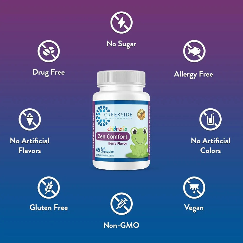 Masticables Suaves Para Ansiedad Y Estrés Con P5P L5 Sabor A Bayas 45 Unidades