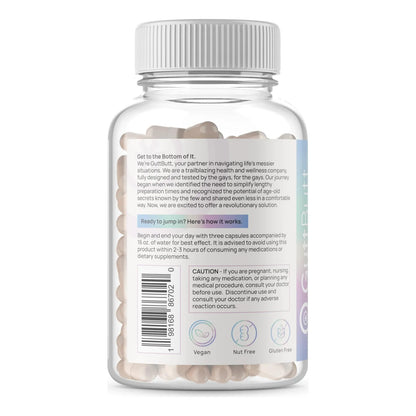 Suplemento De Fibra Vegana Con Psyllium Cardamomo Y Hinojo 120 Cápsulas