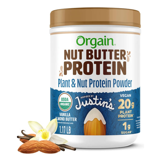 Proteína En Polvo De Mantequilla De Nuez Orgánica Vegana Sin Gluten Y Sin Lácteos
