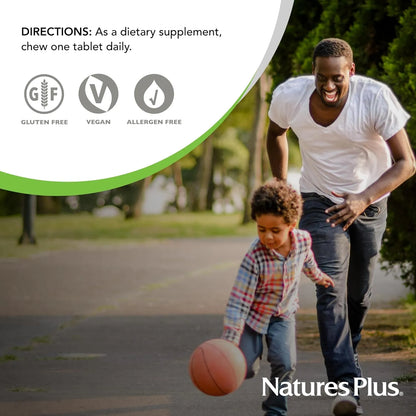 Jugo De Naranja Masticable 500 Mg Vitamina C 180 Tabletas NaturesPlus