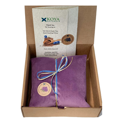 Almohada Térmica De Lino Con Lavanda Alivia Dolor Muscular Y Estrés