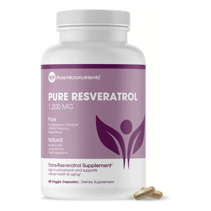 Resveratrol Puro Extra Fuerte 1200mg Antienvejecimiento Corazon E Inmune 60 Capsulas Veganas