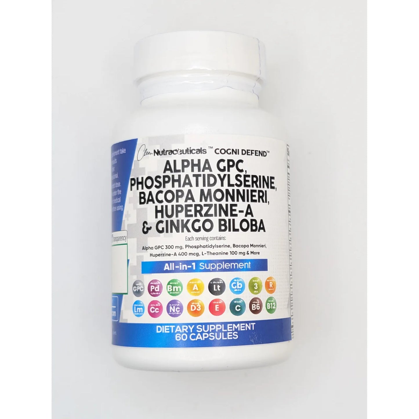 Suplemento Alpha Gpc Fosfatidilserina Bacopa Ginkgo Biloba Potencia Tu Memoria Y Concentracion