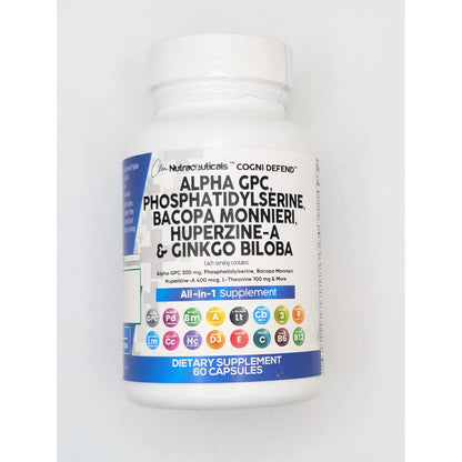 Suplemento Alpha Gpc Fosfatidilserina Bacopa Ginkgo Biloba Potencia Tu Memoria Y Concentracion