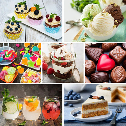 Aceite Aromatizante Para Alimentos 12 Sabores Intensos Incluye Vainilla Chocolate Y Fresa