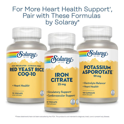 Solaray Pure Coq10 200 Mg Soporte Cardiaco Y Energia Celular 30 Capsulas