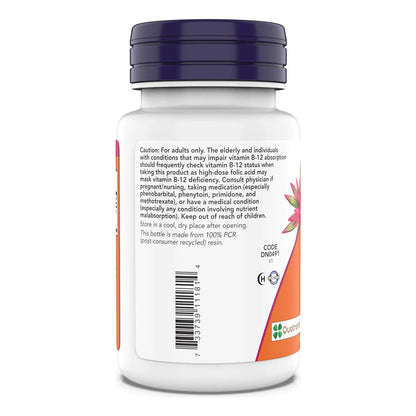 Folato Metabolico 1000 Mcg 180 Tabletas Metilfolato Activo Vegano