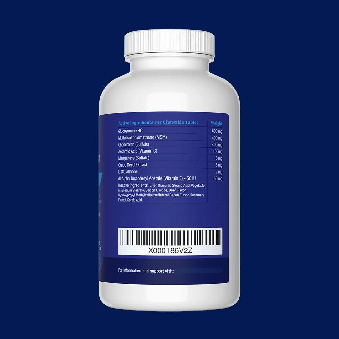 Suplemento Articular Perros Grandes Tabletas Masticables Con Glucosamina Condroitina MSM