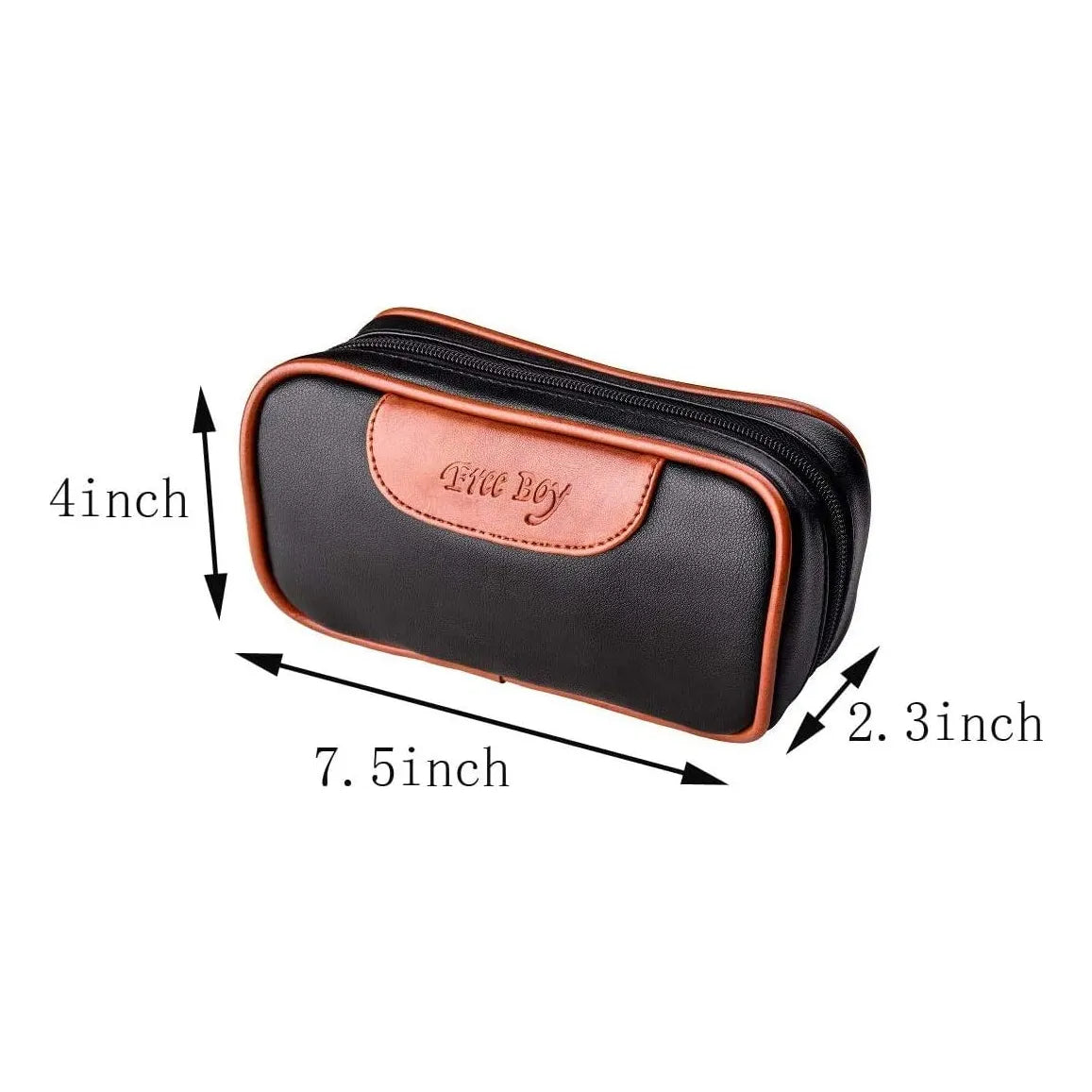 Estuche De Pipa De Cuero Con 2 Tubos Y Accesorios Organizador Premium