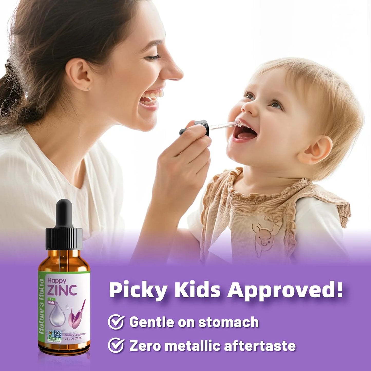 Zinc Liquido Premium Para Bebes Y Ninos Alta Biodisponibilidad Sabor Agradable