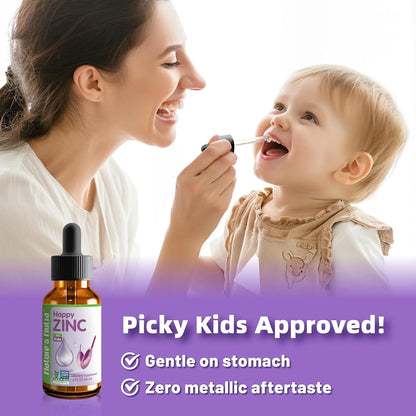 Zinc Liquido Premium Para Bebes Y Ninos Alta Biodisponibilidad Sabor Agradable