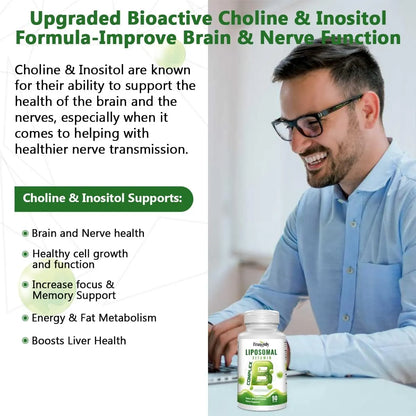 Vitaminas B Liposomales Activas Con Colina E Inositol 270 Cápsulas