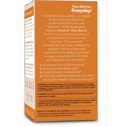 Multivitaminico Diario Con Apoyo Control Peso Hombres Mujeres 60 Capsulas