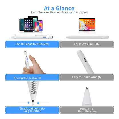Lápiz Digital Ultrafino 0.15 Mm Para iPad Compatibilidad Amplia Precisión Profesional