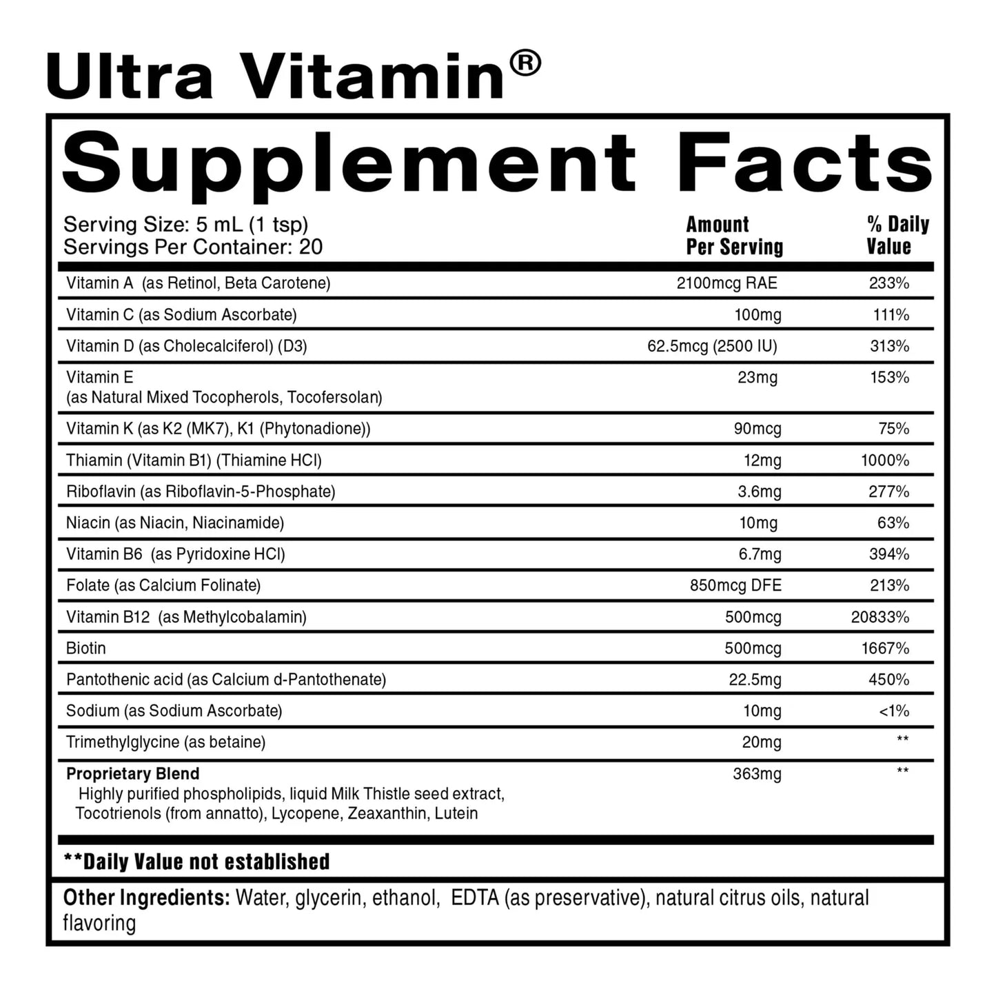 Vitamina Liposomal Ultra Energia Suplemento Multivitaminico Liquido Antioxidante Complejo B