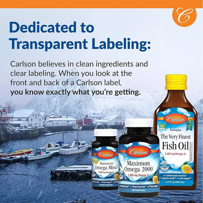 Aceite De Pescado Infantil Carlson Omega 3 Líquido 200 Ml Bayas Mixtas - Imagen 5
