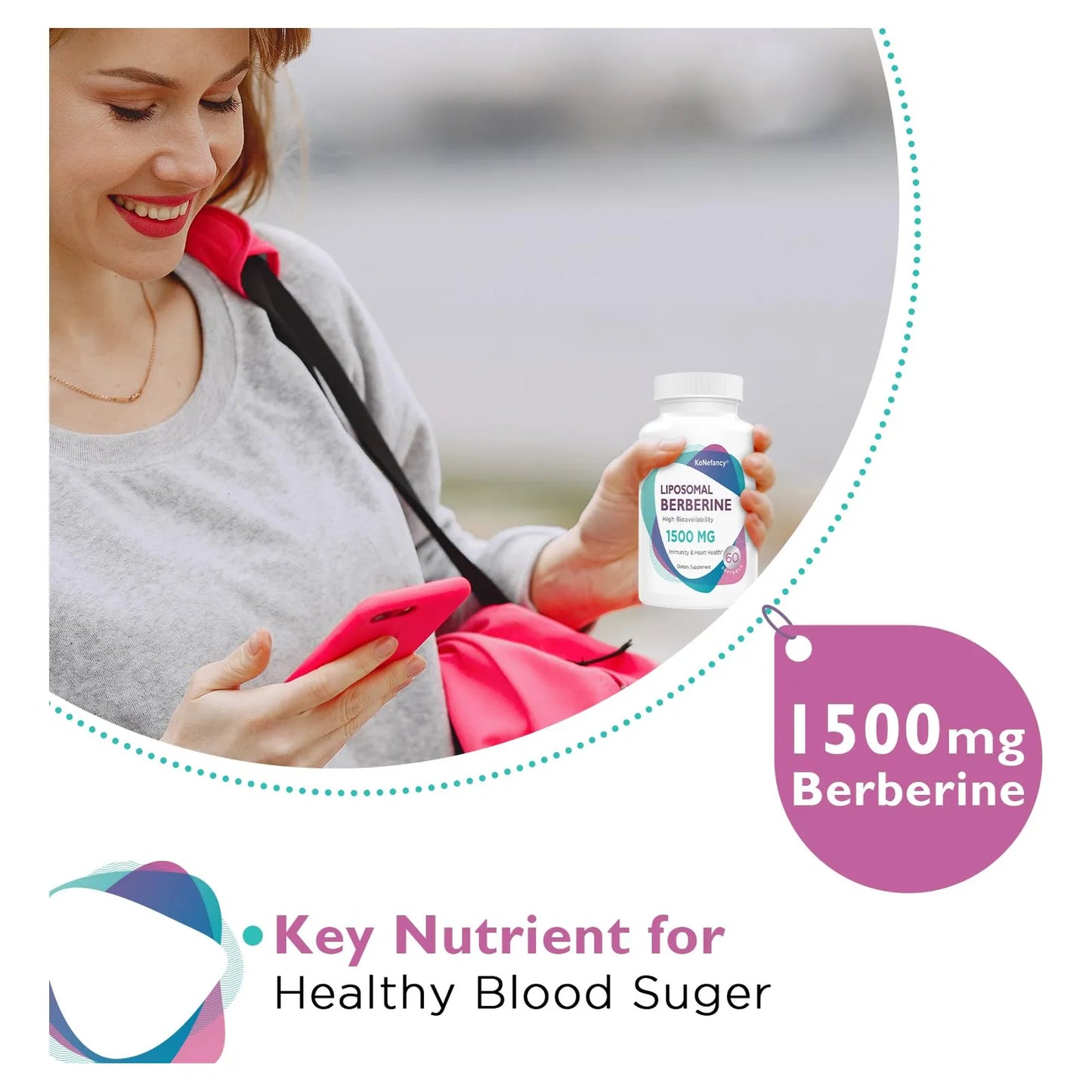 Berberina Liposomal 1500 Mg Alta Biodisponibilidad Cápsulas Para Salud Cardiovascular