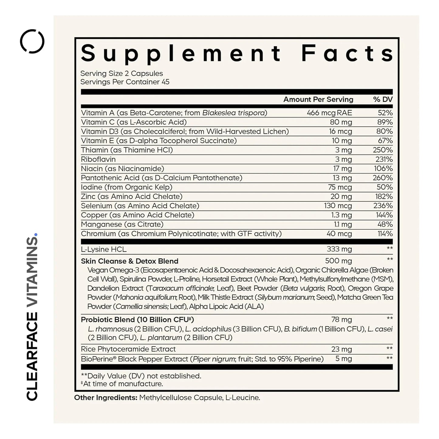 Cápsulas Para La Piel Con Ácido Pantoténico Niacina Y Vitaminas Esenciales 90 Unidades