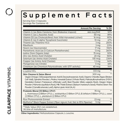 Cápsulas Para La Piel Con Ácido Pantoténico Niacina Y Vitaminas Esenciales 90 Unidades