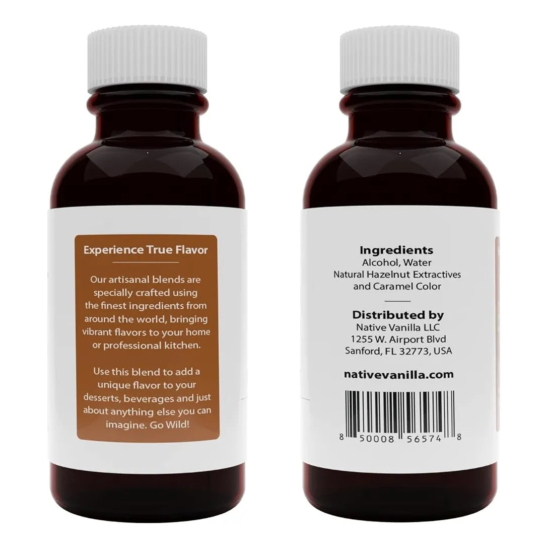 Extracto Puro De Avellana 118ml Ideal Para Postres Y Bebidas