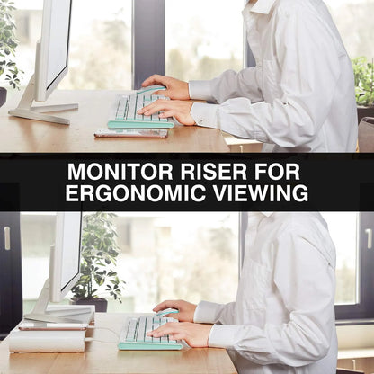 Soporte Para Monitor Escritorio 4 Puertos USB Aluminio Organiza Tu Espacio