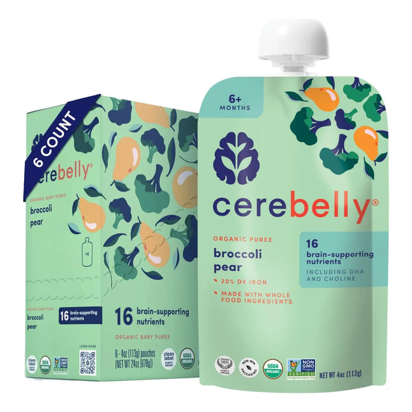 Bolsas Orgánicas De Verduras Para Bebés 113g 16 Nutrientes Cerebelly