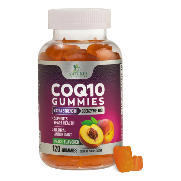 Gomitas CoQ10 100 Mg Antioxidantes Salud Cardíaca Y Energía 120 Unidades