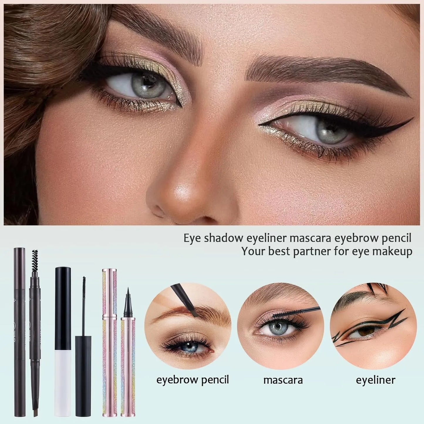 Kit Completo De Maquillaje 40 Sombras Labiales Y Brochas Regalo Ideal
