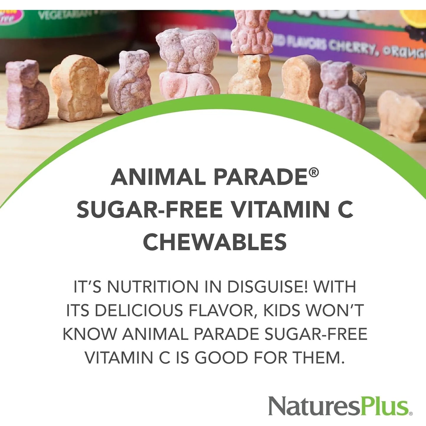 Vitamina C Masticable Para Niños Sabor Naranja Natural NaturesPlus 90 Tabletas
