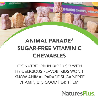 Vitamina C Masticable Para Niños Sabor Naranja Natural NaturesPlus 90 Tabletas