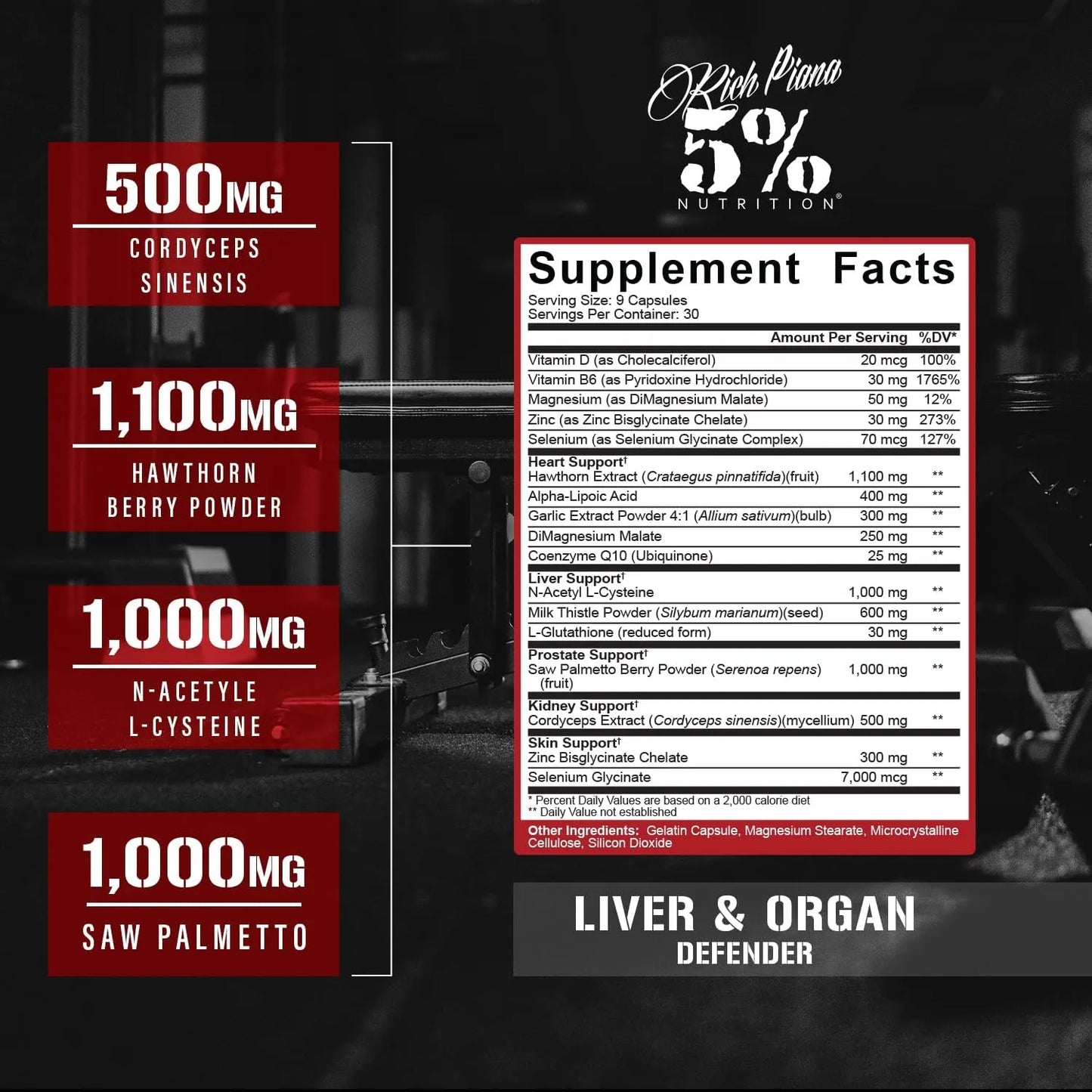Protector Hepatico Y De Organos 150g Formula Avanzada Con NAC Y Cardo Mariano