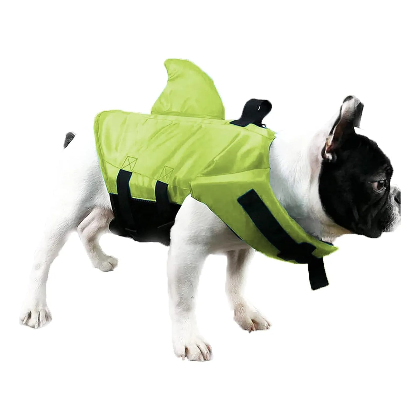 Chaleco Salvavidas Tiburón Perros Azul Naranja Traje Baño G XS Seguro Divertido