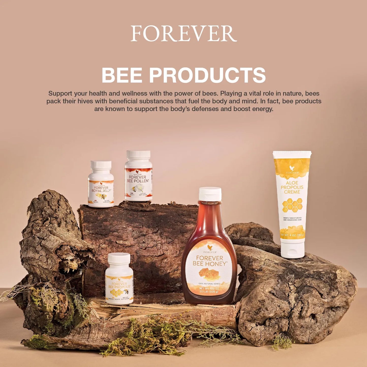 Tabletas Masticables Propóleo Abeja Apoyo Inmunológico 60 Tabletas Forever Living