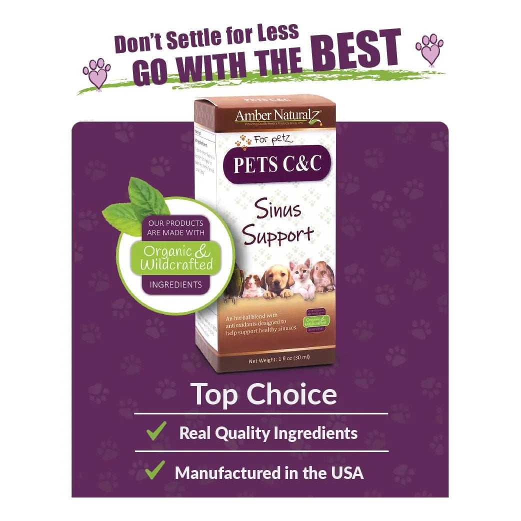 Suplemento Hierbas Mascotas Pet C C Para Senos Nasales Y Salud Respiratoria