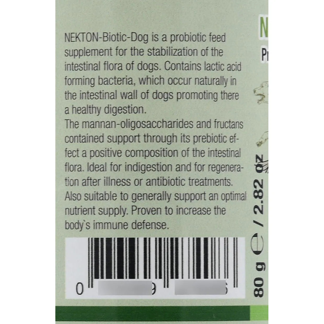 Biotic Dog Suplemento Probiótico Para Perros 80 Gramos Mejora Digestión Y Energía
