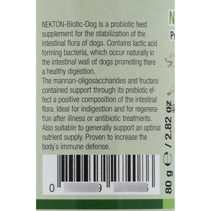 Biotic Dog Suplemento Probiótico Para Perros 80 Gramos Mejora Digestión Y Energía