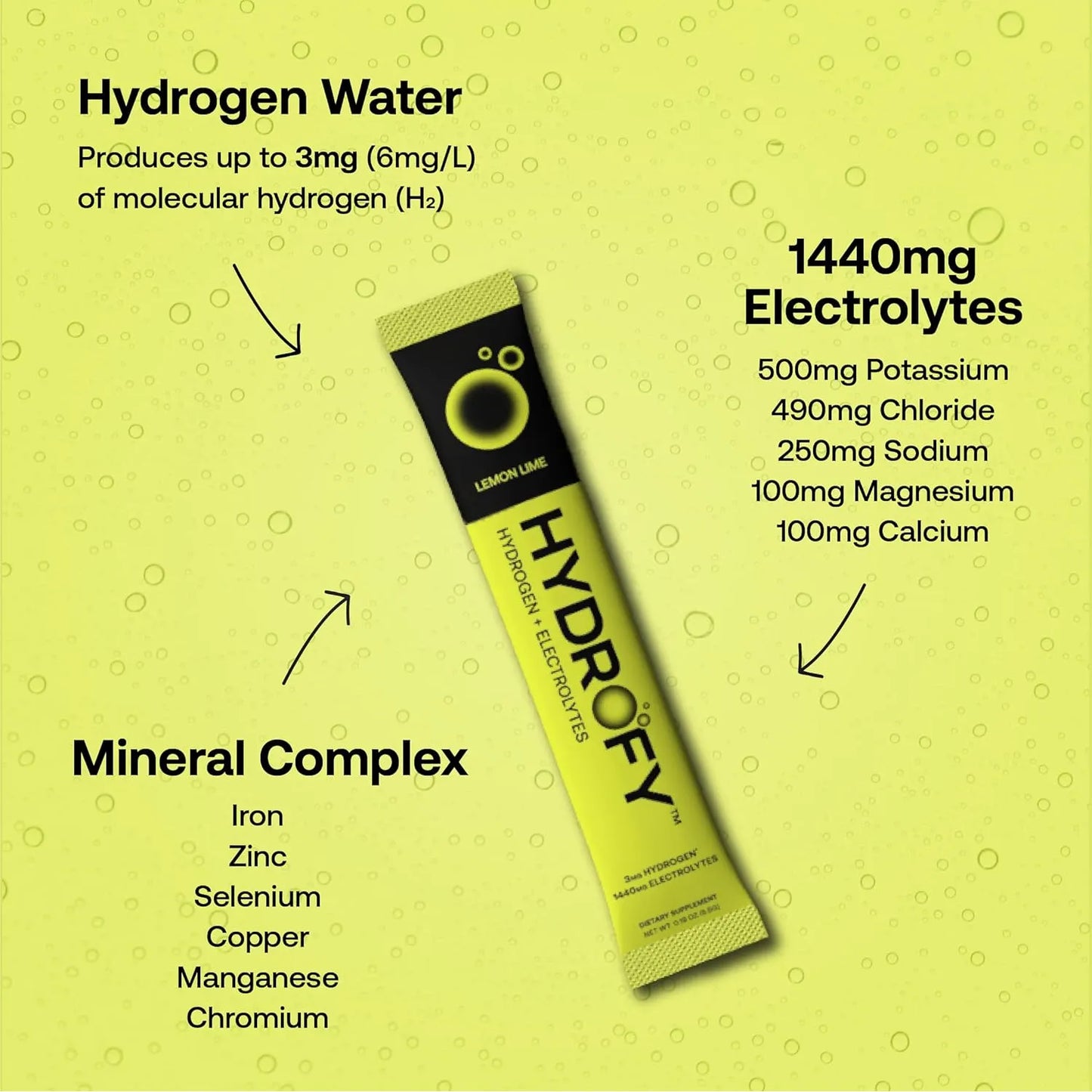 Bebida Hidratante Con Hidrogeno Y Electrolitos Sabor Citrico Recarga Energia Y Recuperacion Muscular