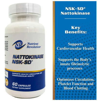 Nattoquinasa NSK SD 90 Capsulas 20000 FU Apoyo Cardiovascular
