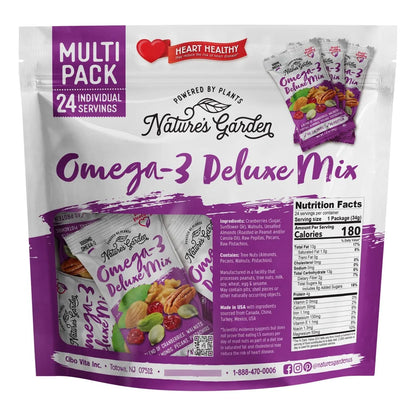 Mezcla De Lujo Omega 3 Con Frutos Rojos Y Nueces Nature's Garden Snack Saludable