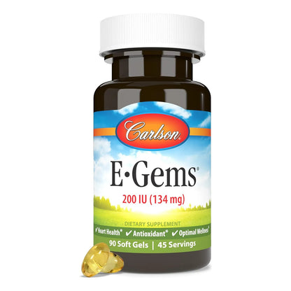 Vitamina E Natural 200 UI 134 Mg 90 Geles Blandos Bienestar Óptimo