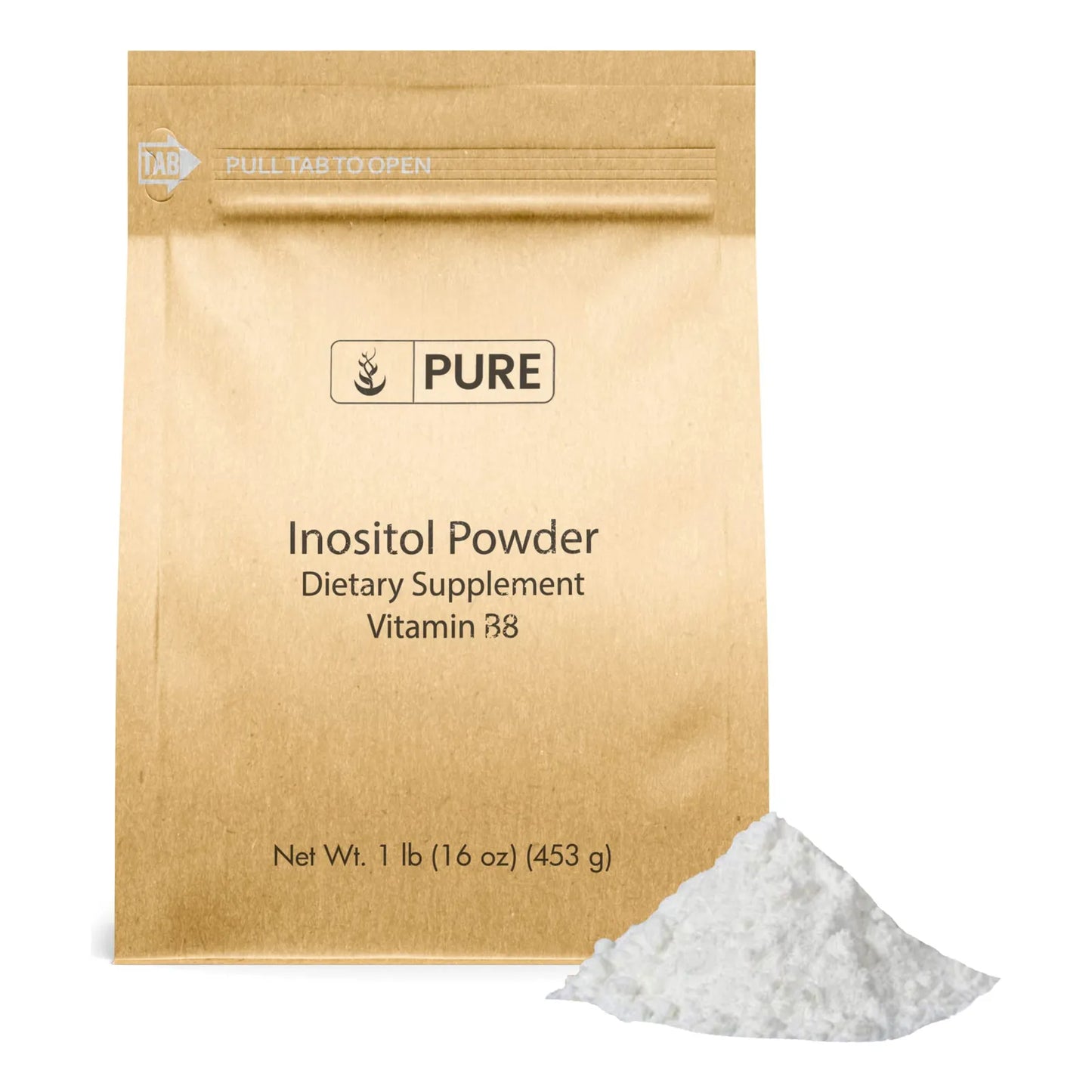 Inositol Vitamina B8 En Polvo 454g Puro Sin Aditivos Apoyo Metabólico Y Bienestar